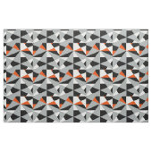 Bold Retro Geometric Orange Gray Schwarz-weiß Mix Stoff (Fat Quarter (45,7 x 55,9 cm))