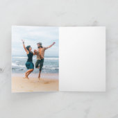 Bold Retro Groovy 70er Wedding Foto Liebe & Danke (Innenseite)