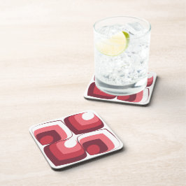 Bold Retro Modern Motif in Pinks Getränkeuntersetzer