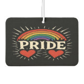 Bold Retro PRIDE Rainbow Autolufterfrischer (Vorderseite)