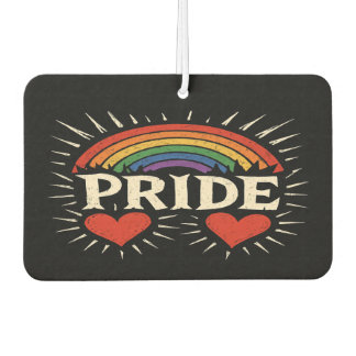Bold Retro PRIDE Rainbow Autolufterfrischer