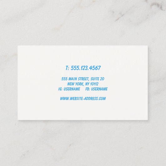 Bold Retro Red Handgeschriebene Skripttypografie Visitenkarte (Rückseite)