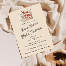 Bold Retro Saguaro Cactus Desert Brautparty Einladung