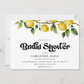 Bold Retro Script Italian Positano Brautparty Einladung (Vorderseite)