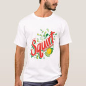 Bold Retro "Squirt Thirst Quencher" Citrus Soda T-Shirt (Vorderseite)