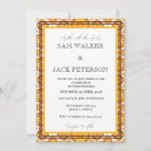 Bold Retro Tiles Einladung (Vorderseite)