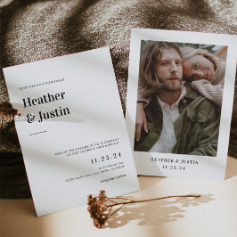 Bold Retro Wedding Foto Save the Date