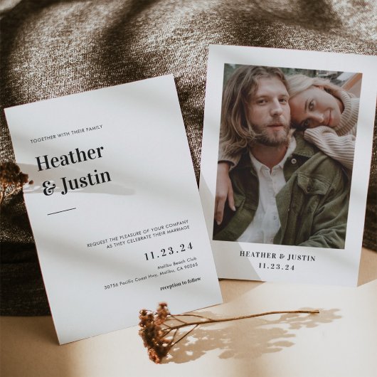 Bold Retro Wedding Foto Save the Date