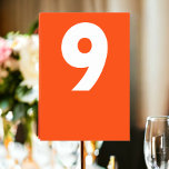 Bold Retro Wedding Tischnummer<br><div class="desc">Tischnummer in einer farbenfrohen Retro-Platzkarte Wedding aus Ricaso - fügen Sie Ihre Tischnummern zu diesen großartigen Karten - perfekt für Ihren Hochzeitsempfang - in einem modernen,  zesty fun-Stil entworfen - ergänzt die anderen Produkte der Kollektion</div>