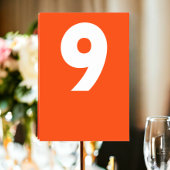 Bold Retro Wedding Tischnummer