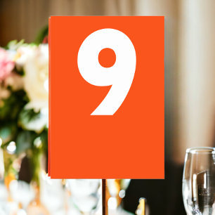 Bold Retro Wedding Tischnummer