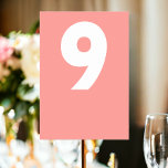 Bold Retro Wedding Tischnummer<br><div class="desc">Tischnummer in einer farbenfrohen Retro-Platzkarte Wedding aus Ricaso - fügen Sie Ihre Tischnummern zu diesen großartigen Karten - perfekt für Ihren Hochzeitsempfang - in einem modernen,  zesty fun-Stil entworfen - ergänzt die anderen Produkte der Kollektion</div>