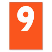 Bold Retro Wedding Tischnummer (Vorderseite)