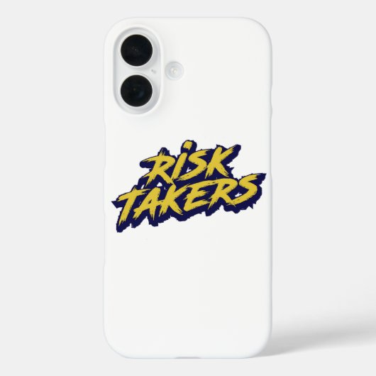 Bold "Risk Takers" Motivational Case-Mate iPhone Hülle (Rückseite)