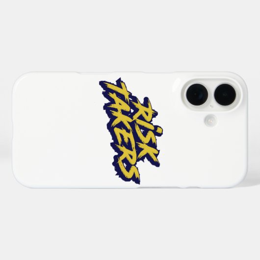 Bold "Risk Takers" Motivational Case-Mate iPhone Hülle (Rückseite (Horizontal))