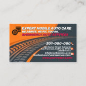 Bold Roadside Assistance & Mob Custom Logo QR Cod Visitenkarte (Vorderseite)