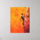 Bold Rock Climber Wall Art Leinwanddruck (Vorderseite)