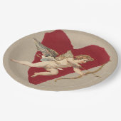 Bold Romance Classics Red Heart Angel Bow & Arrow  Pappteller (Schrägansicht)