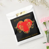 Bold Romantic Valentine Red Goth Heart Geschenktütchen (Versiegelt)