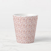 Bold Rose Gold Hearts Small Ceramic Latte Mug Milchtasse (Vorderseite)