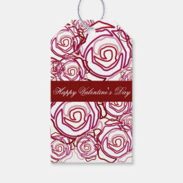 "Bold Rose Valentine" (Rose) Geschenkmarke Geschenkanhänger