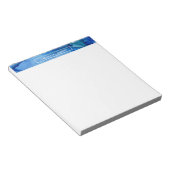 Bold Royal Blue Alcohol Ink Liquid Abstrakt Art Notizblock (angewinkelt)