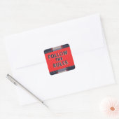 Bold Rules: A Clear, Striking Message Quadratischer Aufkleber (Umschlag)