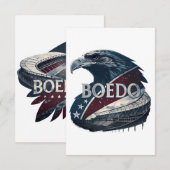 Bold Rules: A Clear, Striking Message RSVP Karte (Vorne/Hinten)