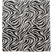Bold Safari Zebra Print Bathroom Curtain Duschvorhang (Vorderseite)