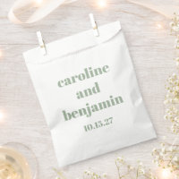 Bold Sage Green Chic Moderne Hochzeit Custom
