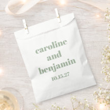 Bold Sage Green Chic Moderne Hochzeit Custom