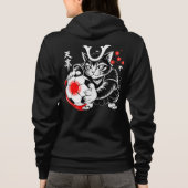 Bold Samurai Cat Hoodie for Women (Rückseite)