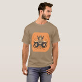 Bold Samurai Spirit Print T-Shirt (Vorne ganz)