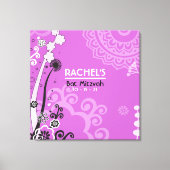BOLD & SCHÖNE Bat Mitzvah Sign-In Memory Board Leinwanddruck (Vorderseite)
