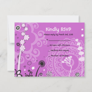 BOLD & SCHÖNE FLÜCHTBARKEITSKARTE Mitzvah Antwortk RSVP Karte
