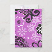 BOLD & SCHÖNE Party-Karte für das Schwimmbad Mitzv Einladung (Rückseite)