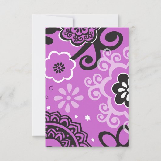 BOLD & SCHÖNE Party-Karte für das Schwimmbad Mitzv Einladung (Rückseite)