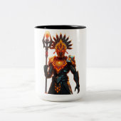 Bold Sci-Fi Warrior Zwei-Tone-Tasse Zweifarbige Tasse (Mittel)