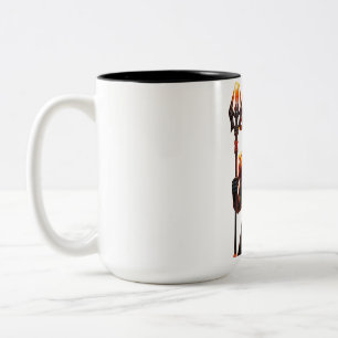 Bold Sci-Fi Warrior Zwei-Tone-Tasse Zweifarbige Tasse