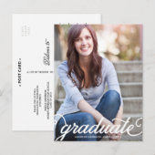 BOLD SCRIPT 2 | EINLADUNG VON Abschlüssen (Vorne/Hinten)