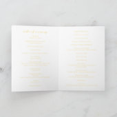 Bold Script Butter Yellow Elegant katholische Hoch Programm (Innenseite)
