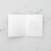Bold Script Earthy Neutral Foto Elegant Wedding Dankeskarte (Innenseite)
