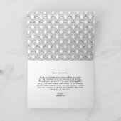 Bold Script-Foto-Abschluss Dankeskarte (Innenseite)