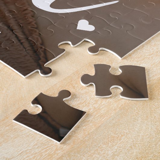 Bold Script Liebe Sisters BESTE FREUNDIN Family Fo Puzzle (Seite)