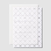 Bold Script Lilac Elegant Wedding Pergament Einladungen (Versetzt (Einladung))