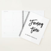 Bold Script Typography Black & White Custom Name Planer (Anzeige)