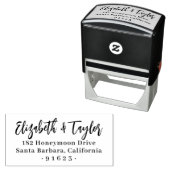 Bold Script Wedding Rücksendeadresse Rubber Briefm Permastempel (Beispiel)