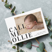 Bold Simple minimalist Foto von Call Me Birth