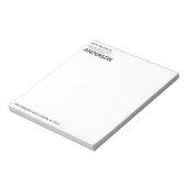 Bold Simple Minimalistisch Chic | Vom Schreibtisch Notizblock (Rotiert)