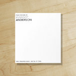 Bold Simple Minimalistisch Chic | Vom Schreibtisch Notizblock<br><div class="desc">Ein modernes Notizblock für den Minimalisten. Die feine, unvergessliche Typografie verbindet sich gut mit dem Typografiemix in einer schicken Verbindung von Klassik in schwarz und stilvoll grau. Einfach raffiniert. Fügen Sie Ihre Informationen zur Vorlage oben und rechts hinzu - das ist so einfach! Wenn Sie weitere Anpassungen benötigen, klicken Sie...</div>